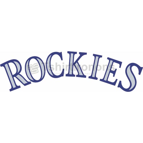 Colorado Rockies T-shirts Iron On Transfers N1567